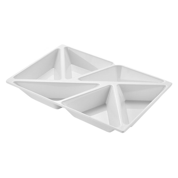 6 In 1 Multifunctional Compartmental Luminous Fruit Tray, Style:, White, Base + White Disc, Luminous Base + Disc