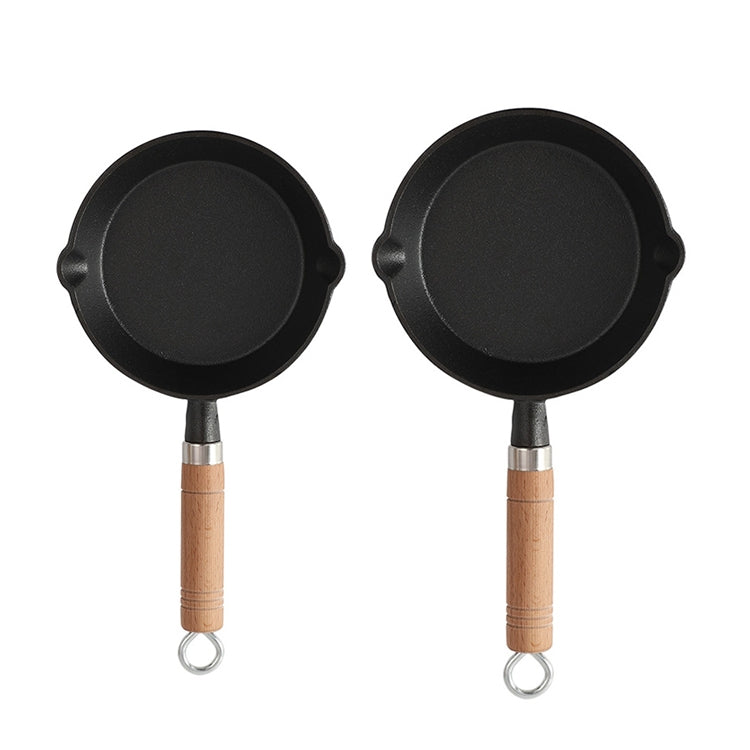 Household Hot Oil Frying Pan Cast Iron Skillet, Small
