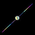 2pcs 60cm Colorful Laser Car Stickers Body Scratches Cover Car Stickers