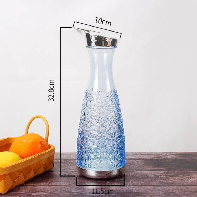 Home Shatter-resistant Diamond Texture Juice Jug, Purple, Smoke Grey, Transparent, Amber, Blue
