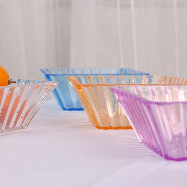 5 PCS Square Acrylic Candy Dish, Yellow, Blue, Purple, Transparent