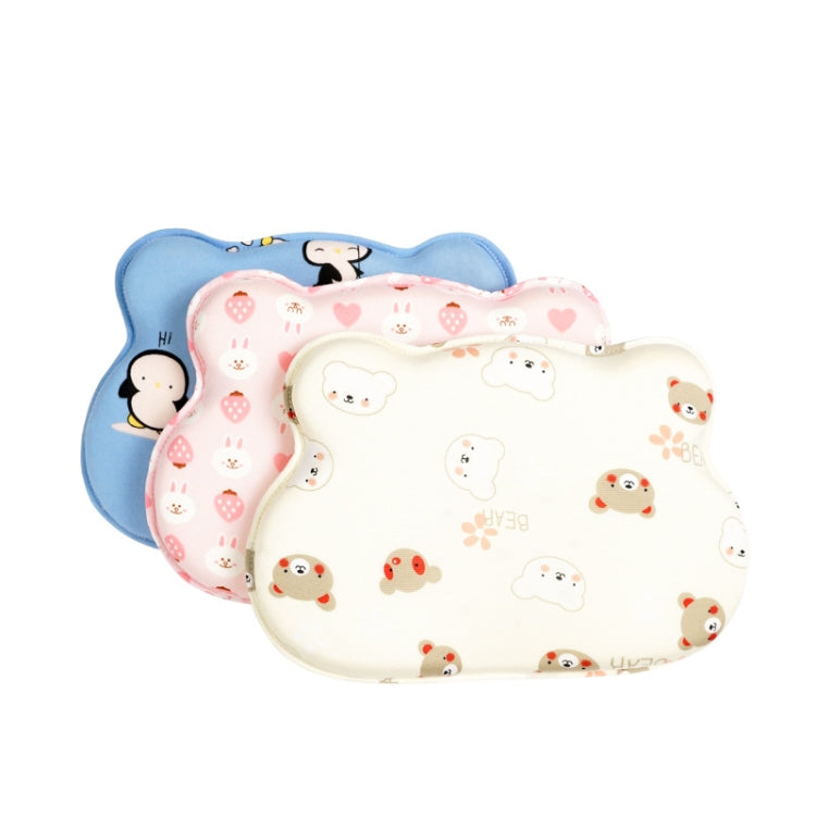 Baby Pillow Bear Styling Pillow Baby Memory Foam Cute Pillow, Blue, Yellow, Pink