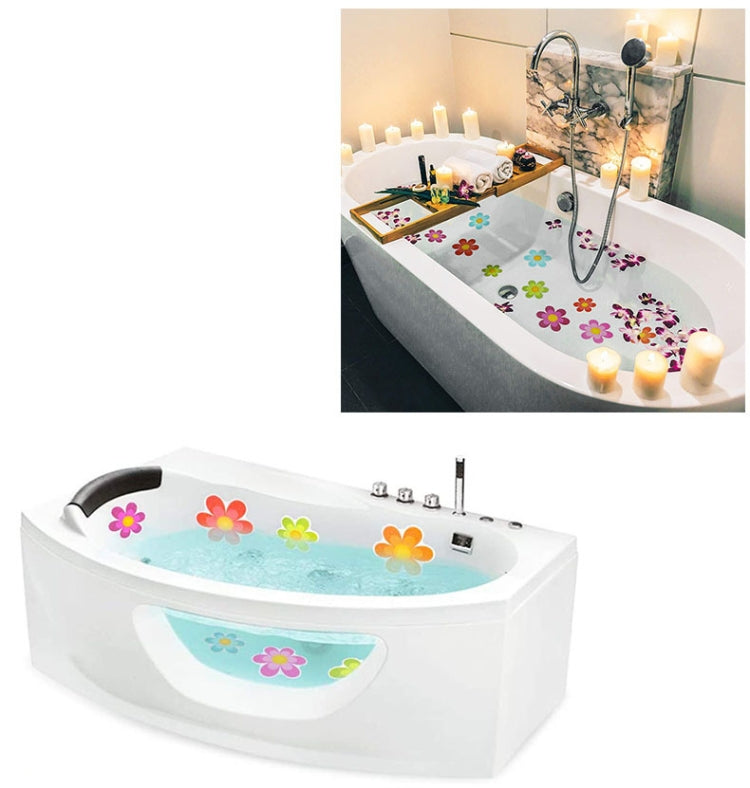 PEVA Non-slip Sticker Bathroom Bathtub Cartoon Non-slip Sticker, 26 Letters+10 Numbers, 9 Sea Creatures, 10 PCS  10x10cm Flowers, 10 PCS  8x8cm Flowers, 10 Big +10 Small Flowers