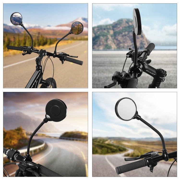1 Pair Bicycle Hose Adjustment Convex Large Screen Rearview Mirror, Rearview Mirror