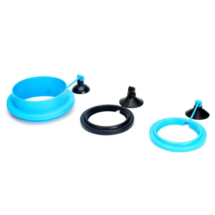 10 PCS Aquarium Fish Food Feeder, Thick Blue Square, Thick Blue Round, Thin Blue Square, Thin Blue Round, Thin Black Square, Thin Black Round
