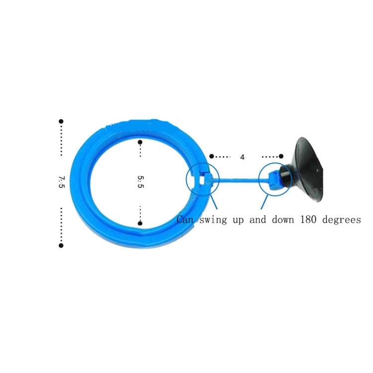 10 PCS Aquarium Fish Food Feeder, Thick Blue Square, Thick Blue Round, Thin Blue Square, Thin Blue Round, Thin Black Square, Thin Black Round