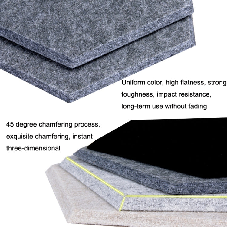 Polyester Fiber Wall Decoration Sound Insulation Cotton Sound Absorbing Board, Style: With Glue (Lake Blue), Without Glue (Snow White), Without Glue (Orange Yellow), Without Glue (Black), Without Glue (Lake Blue), With Glue (Snow White)                ...