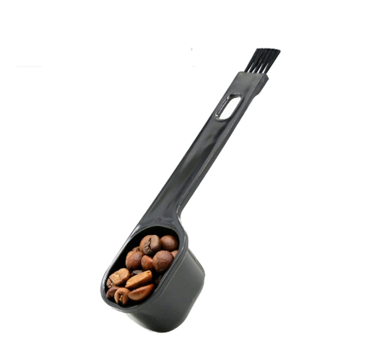 10 PCS Semi-automatic Coffee Machine Cleaning Brush Coffee Bean Spoon, Spoon(White), Spoon(Black)