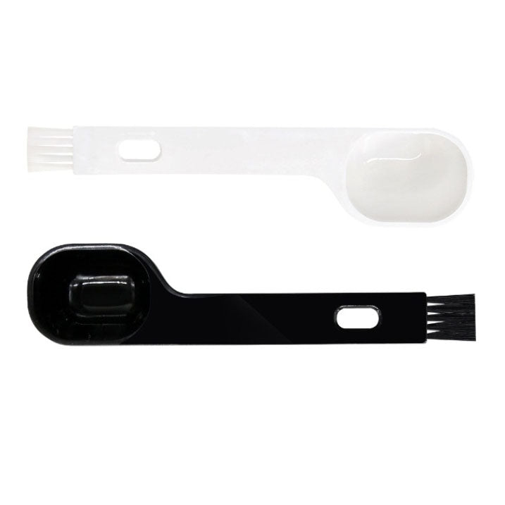 10 PCS Semi-automatic Coffee Machine Cleaning Brush Coffee Bean Spoon, Spoon(White), Spoon(Black)