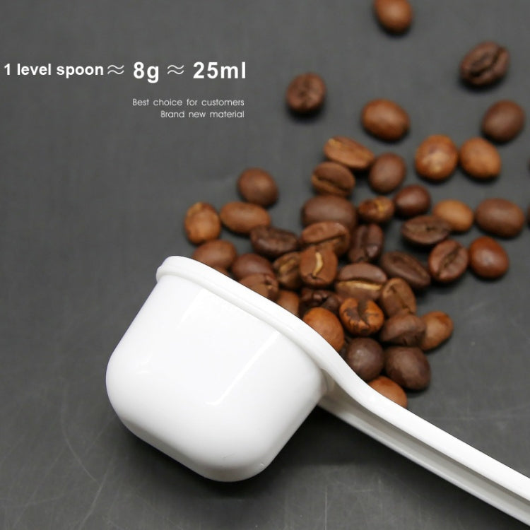 10 PCS Semi-automatic Coffee Machine Cleaning Brush Coffee Bean Spoon, Spoon(White), Spoon(Black)