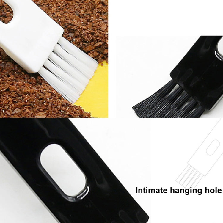 10 PCS Semi-automatic Coffee Machine Cleaning Brush Coffee Bean Spoon, Spoon(White), Spoon(Black)