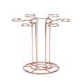 Wrought Iron Red Wine Glass Holder Decanter Stand Goblet Holder, Rose Gold, Cylinder, Semi-mug, Triangle