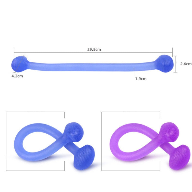 Yoga Body Sculpting Stretch Rope Multi-purpose Sports Puller, Blue, Purple