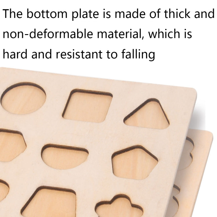 2 PCS Wooden Number Shape Matching Board, Digital Cognition, Shape Cognition
