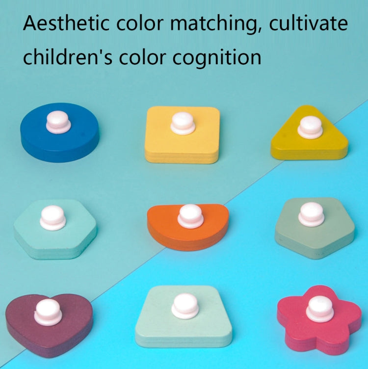 2 PCS Wooden Number Shape Matching Board, Digital Cognition, Shape Cognition