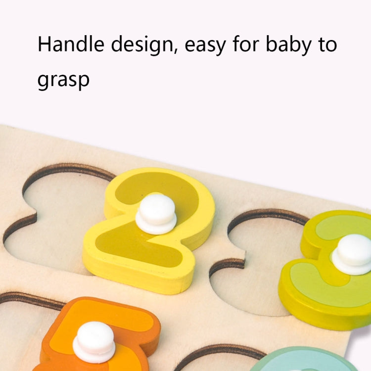 2 PCS Wooden Number Shape Matching Board, Digital Cognition, Shape Cognition
