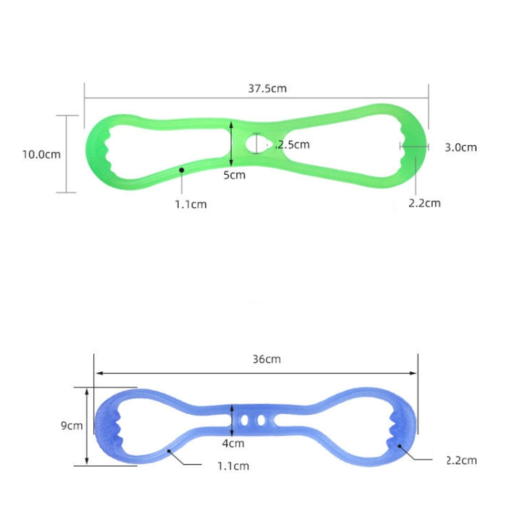 Fitness Weight Loss Muscle Training Stretching Multi-purpose Puller, Style: Single Hole (Pink), Single Hole (Pink), Single Hole (Green), Single Hole (Blue), Double Hole (Purple), Double Hole (Blue)