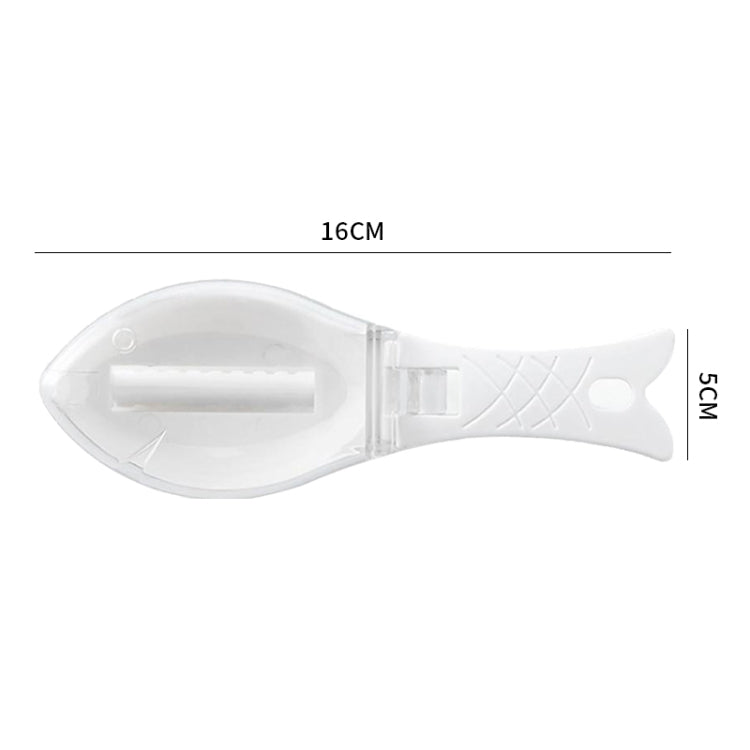 3 PCS CT1682 Thickened Plastic Fish Scaler with Cover, White, Green, Blue