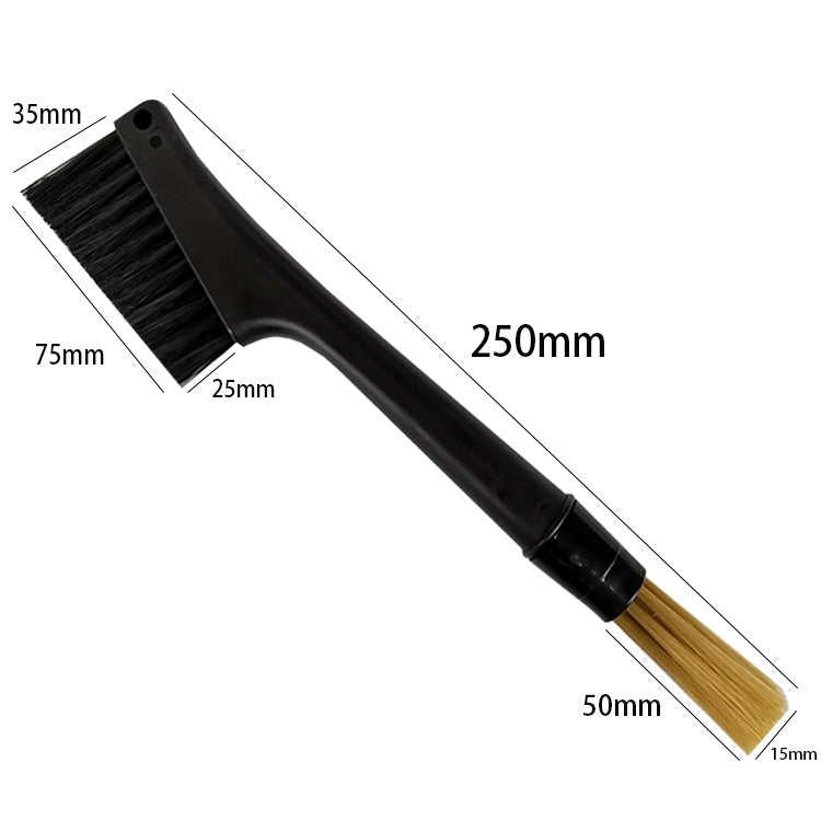KFS-04 Double-ended Soft-bristled Coffee Machine Cleaning Brush, Double-ended Brush