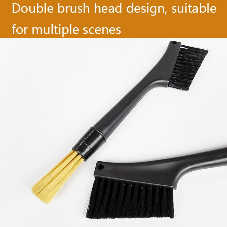 KFS-04 Double-ended Soft-bristled Coffee Machine Cleaning Brush, Double-ended Brush