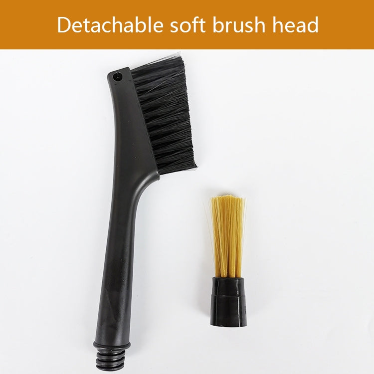 KFS-04 Double-ended Soft-bristled Coffee Machine Cleaning Brush, Double-ended Brush