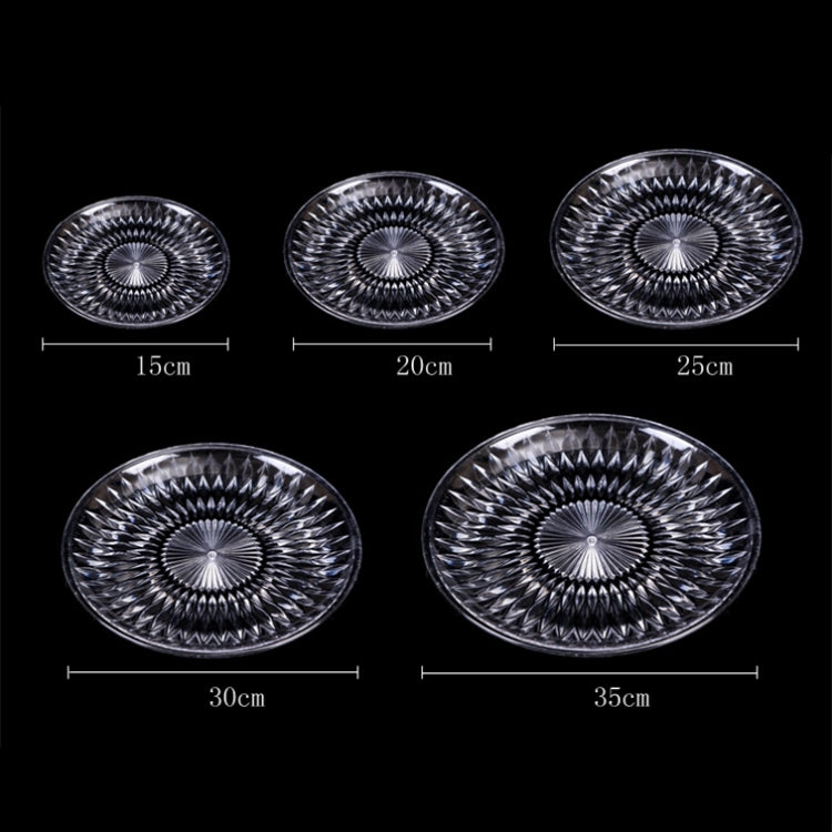 Acrylic Round Transparent Fruit Dish, Diameter:, 15cm, 20cm, 25cm, 30cm, 35cm