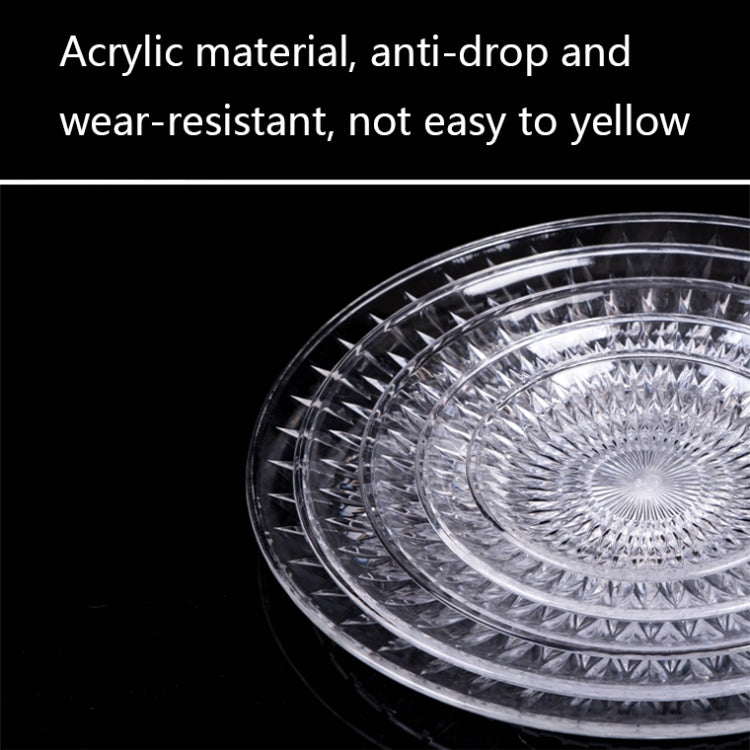 Acrylic Round Transparent Fruit Dish, Diameter:, 15cm, 20cm, 25cm, 30cm, 35cm