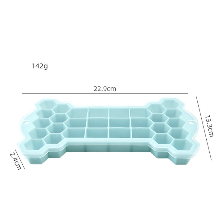 30 Grid Bone Honeycomb Silicone Ice Cube Mold with Lid, Green, Purple, Pink, Mint Green