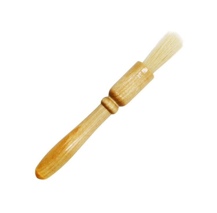 Wooden Handle Coffee Grinding Brush Barbecue Brush Pig Bristle Cleaning Brush, Wooden Handle Brush(White), Wooden Handle Brush(Floral)
