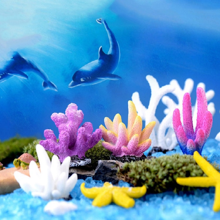 10 PCS Simulation Resin Coral Aquarium Fish Tank Small Ornaments, No. 1 White, No. 1 Colorful, No. 2 White, No. 2 Colorful, No. 3 White, No. 3 Colorful, No. 4 Colorful, No. 5 White, No. 5 Colorful, No. 6 White, No. 6 Colorful, No. 7 White, No. 7 Colorf...