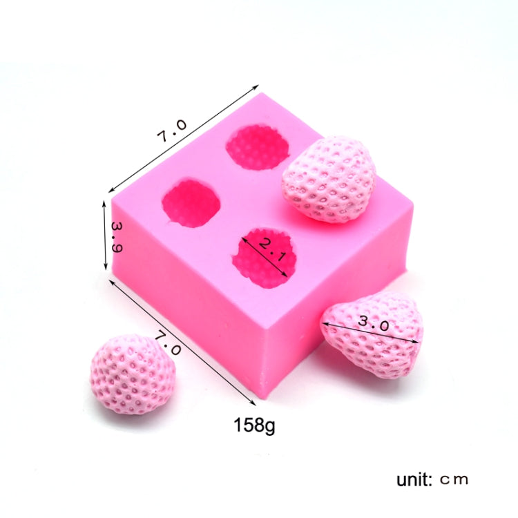 Fondant Chocolate Cake Decorating Strawberry Silicone Mold, Cake Decorating