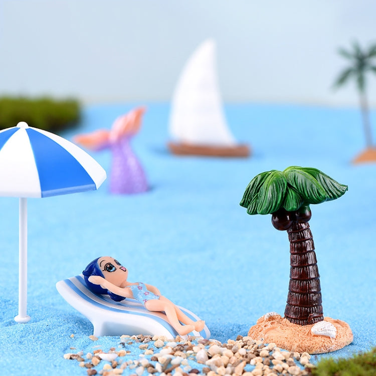 Beach Ocean Series Resin Craft Ornament Sand Carving Castle, Mermaid 2, Mermaid 3