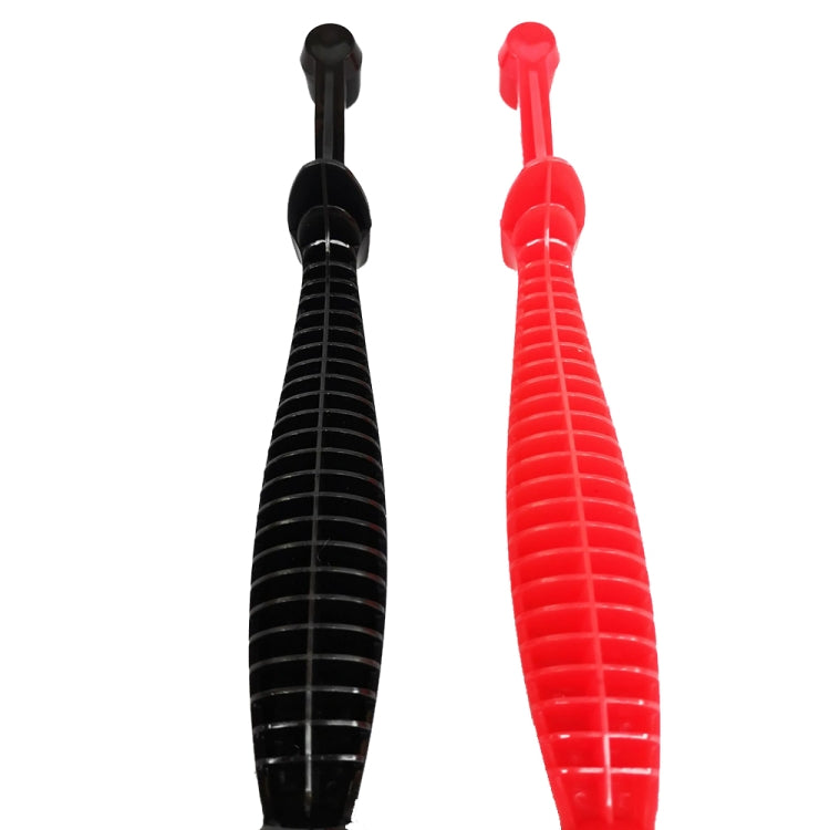 2 PCS KFS-05 Longitudinal Handle Coffee Machine Cleaning Brush, Black, Red