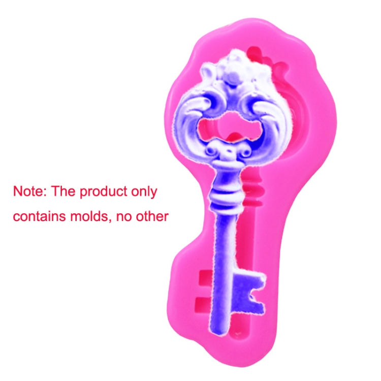 2 PCS Retro Key Fondant Cake Chocolate Silicone Mold, Retro Key