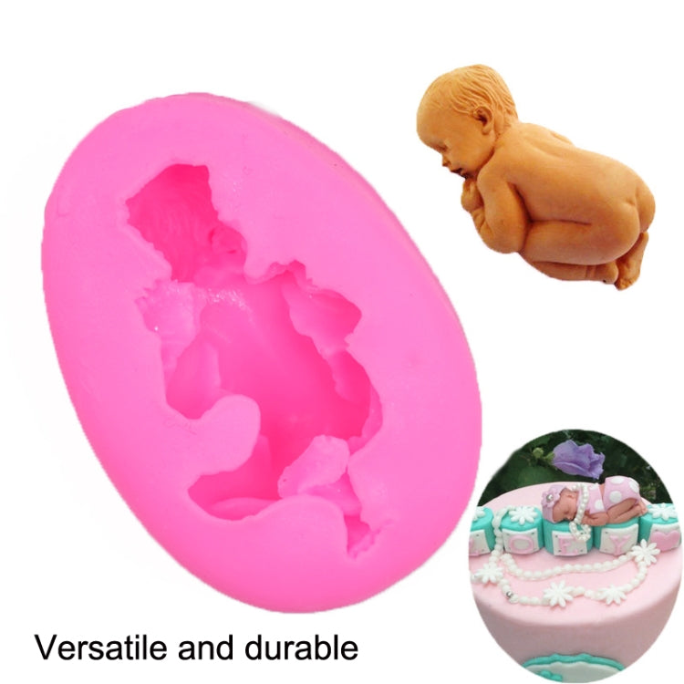 2 PCS Baby Styling Fondant Cake Chocolate Silicone Mold, Baby Styling