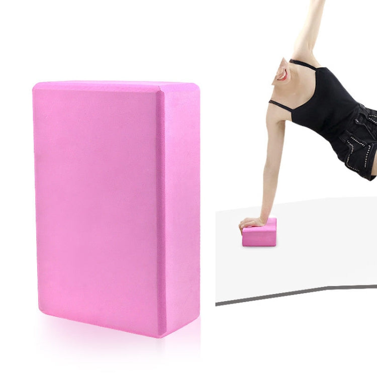 EVA Anti-slip Anti-compression Yoga Fitness Brick, Princess Pink, Gemstone Blue, Deep Purple