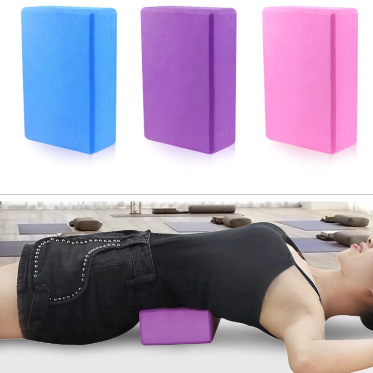 EVA Anti-slip Anti-compression Yoga Fitness Brick, Princess Pink, Gemstone Blue, Deep Purple