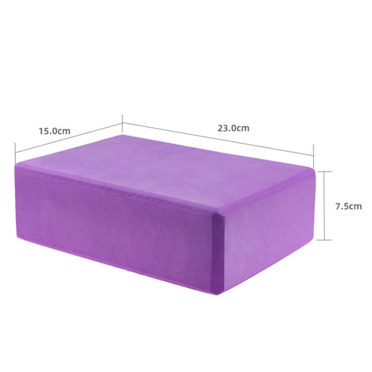 EVA Anti-slip Anti-compression Yoga Fitness Brick, Princess Pink, Gemstone Blue, Deep Purple