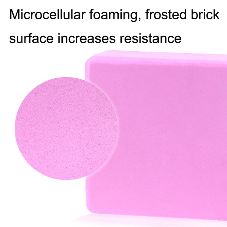 EVA Anti-slip Anti-compression Yoga Fitness Brick, Princess Pink, Gemstone Blue, Deep Purple