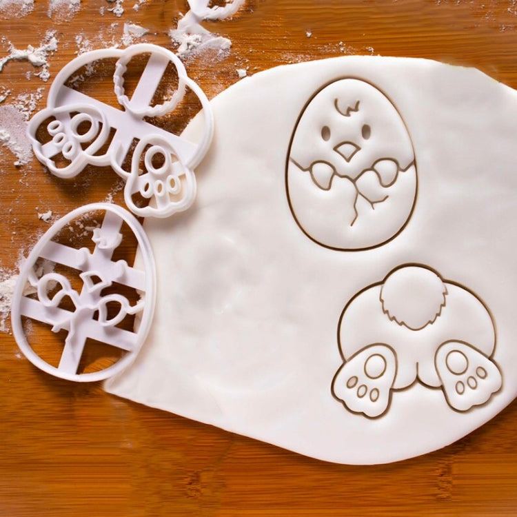 BGMJ007 Cartoon Chick Bunny Cookie Mould, Chick, Rabbit Ass