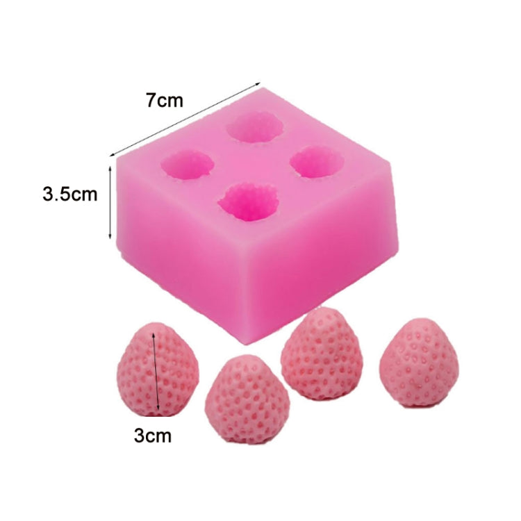 DIY Strawberry Chocolate Baking Silicone Mold, Strawberry Mold