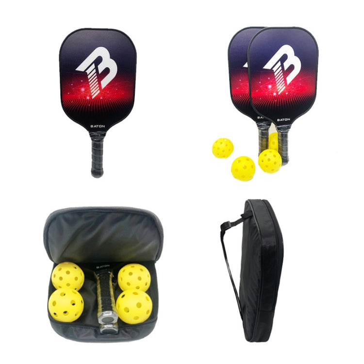 BATON Indoor And Outdoor Sports Pick Racket Set With Balls, Random Color Delivery