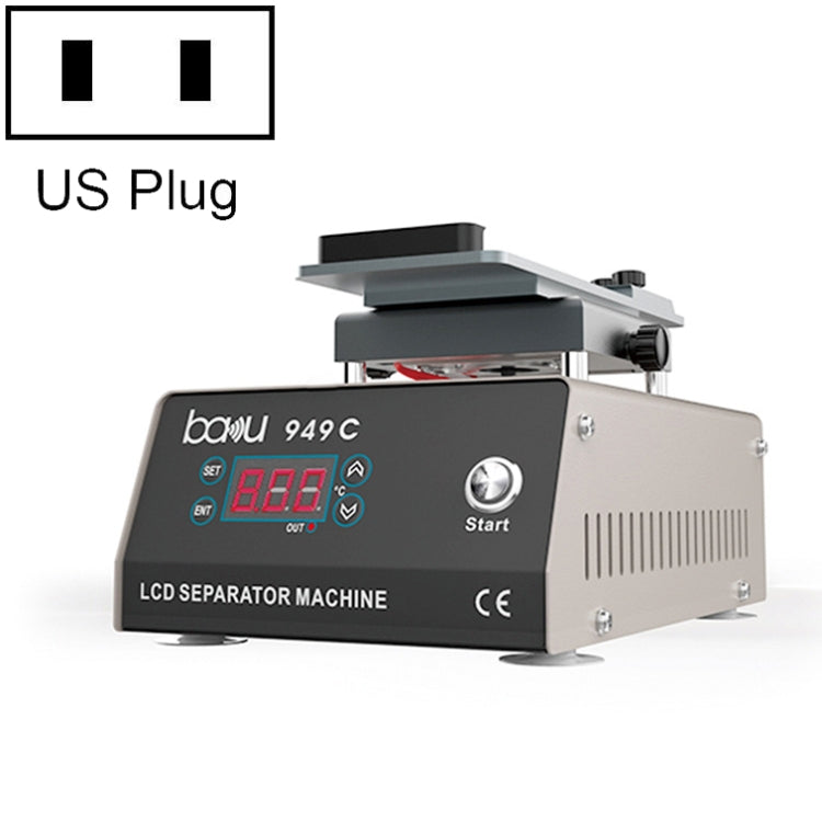 BAKU BA949C Heated 360-degree Rotating Fast LCD Screen Splitter, BA-949C US Plug, BA-949C EU Plug