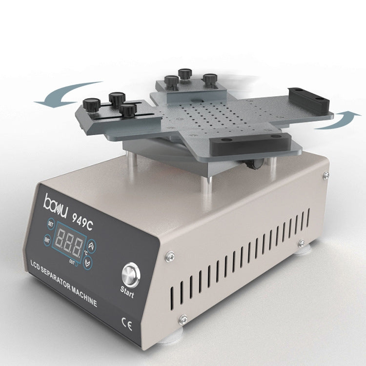 BAKU BA949C Heated 360-degree Rotating Fast LCD Screen Splitter, BA-949C US Plug, BA-949C EU Plug