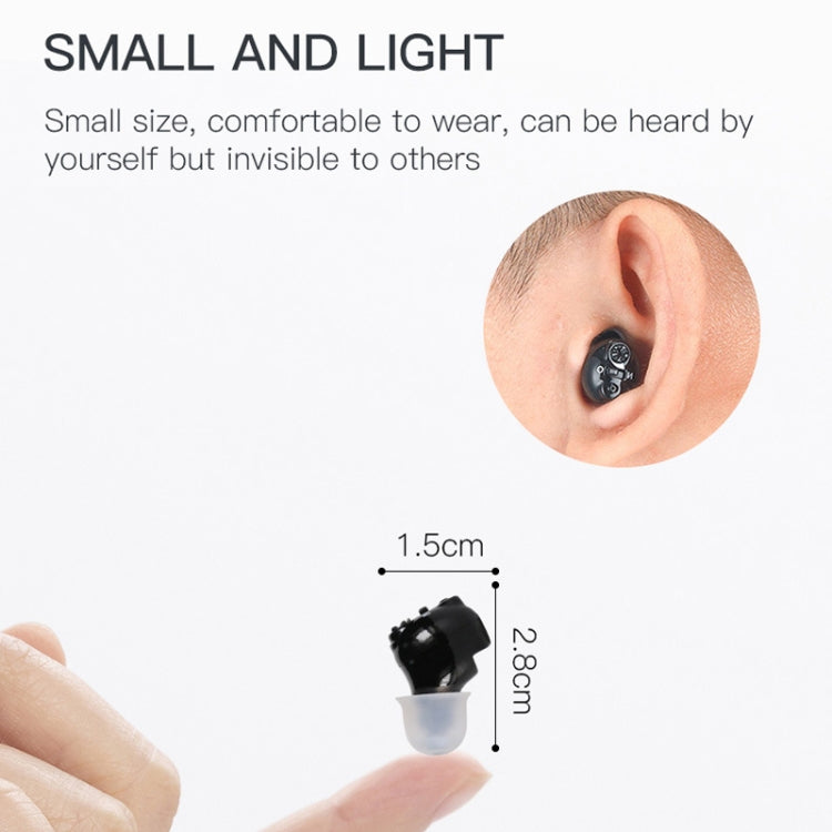 Old People Voice Amplifier Hearing Aid Magnetic Charge Dual-unit Sound Collector, US Plug, EU Plug