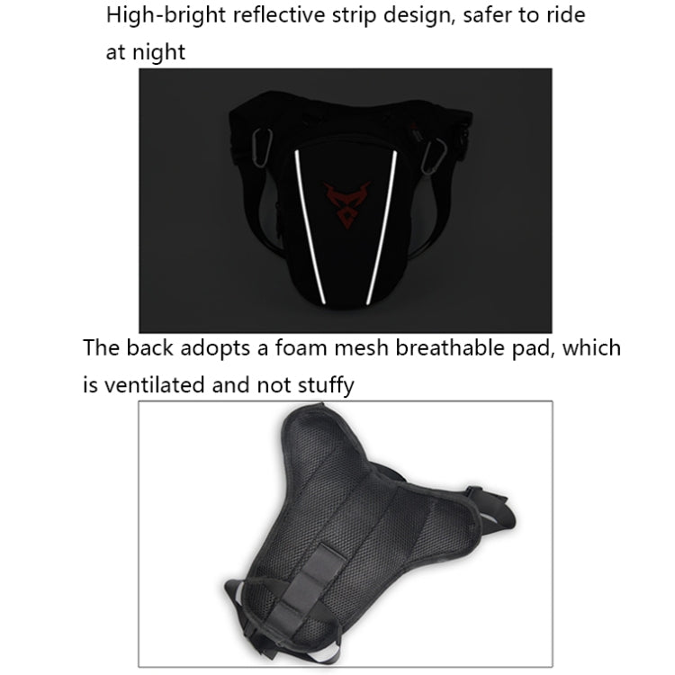 MOTOCENTRIC 11-MC-0105 Motorcycle Riding Leg Bag Waist Bag, 11-MC-0105 (Red), 11-MC-0105 (Blue), 11-MC-0105 (Green), 11-MC-0105 (Gray)