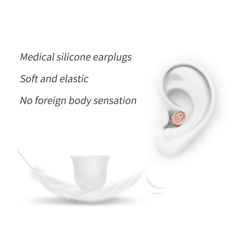 CIC Digital Ear Hearing Aid Sound Amplifier For The Elderly, Skin Color, Blue