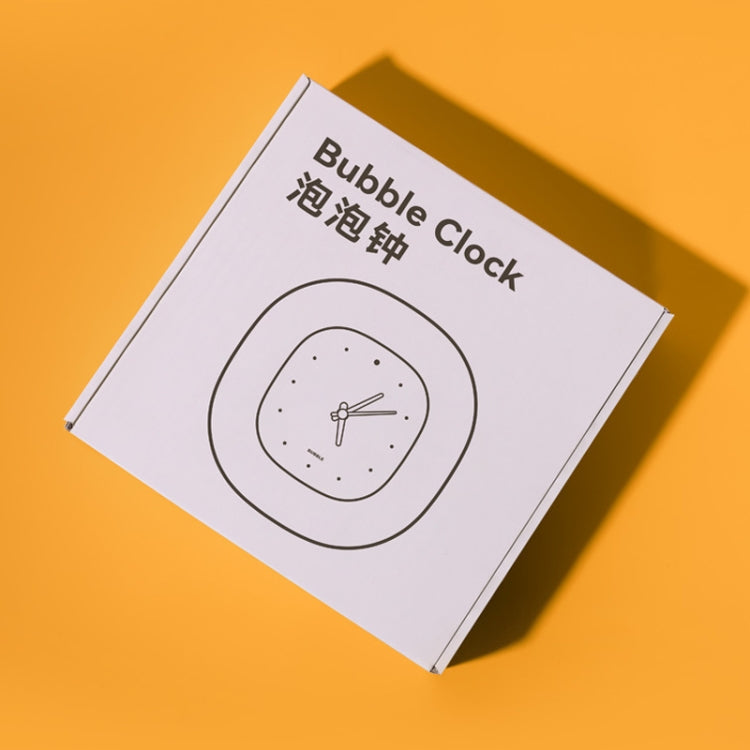 H-C-07 Living Room Home Bedroom Silent Clock Quartz Wall Watch, Cream Yellow, Peach Pink