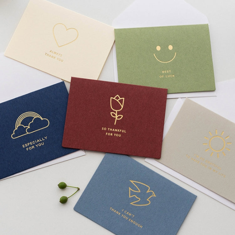 2 Sets Bronzing Mother Day Birthday Card Wishes DIY Envelope Set, 6PCS/Set HK031, 6PCS/Set HK030, 6PCS/Set HK037, 6PCS/Set HK036, 6PCS/Set Live Like Summer Flowers