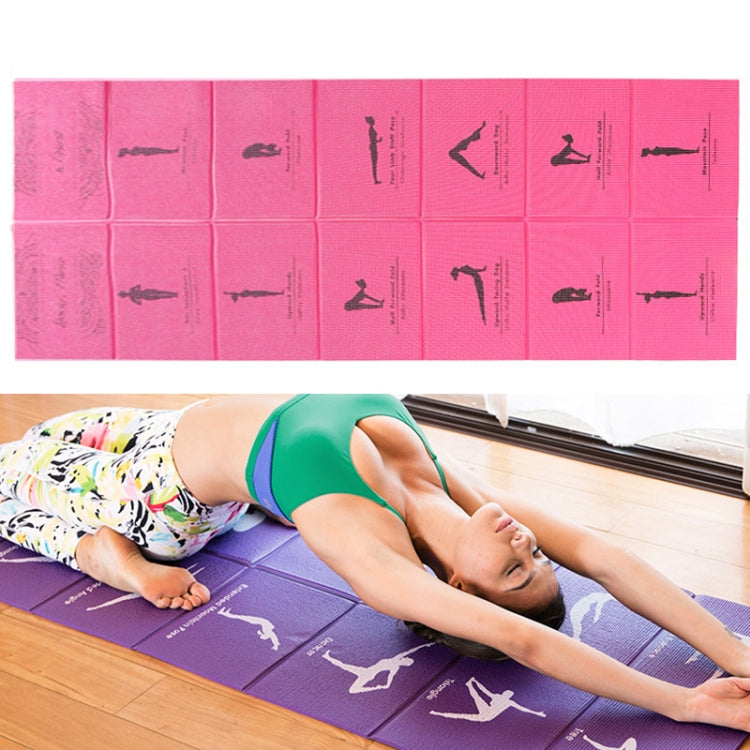 YM15C Portable Travel Thick Fold Yoga Pad Student Nnap Mat, Thickness:, 2mm (Gray), 2mm (Pink), 3mm (Pink), 3mm (Gray), 5mm (Light Gray Print), 5mm (Light Blue Printed), 5mm (Orange Print), 5mm (Rose Red Print), 5mm (Purple Print), 5mm (Gray Print)    ...